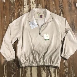 Eddie Bauer Golf Microfiber wind shirt jacket half zip petite women’s NWT  SP